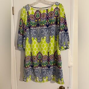 Pink Owl Bohemian fun cute funky dress size small